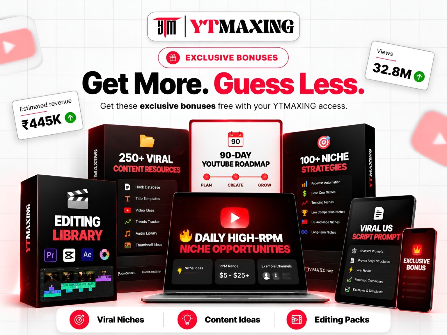 YTMAXING exclusive bonuses preview